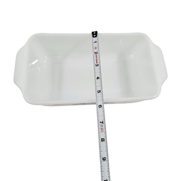 Fire King Anchor Hocking Blue Cornflower White Milk 1.5 QT Casserole Baking Dish - Picture 7 of 16